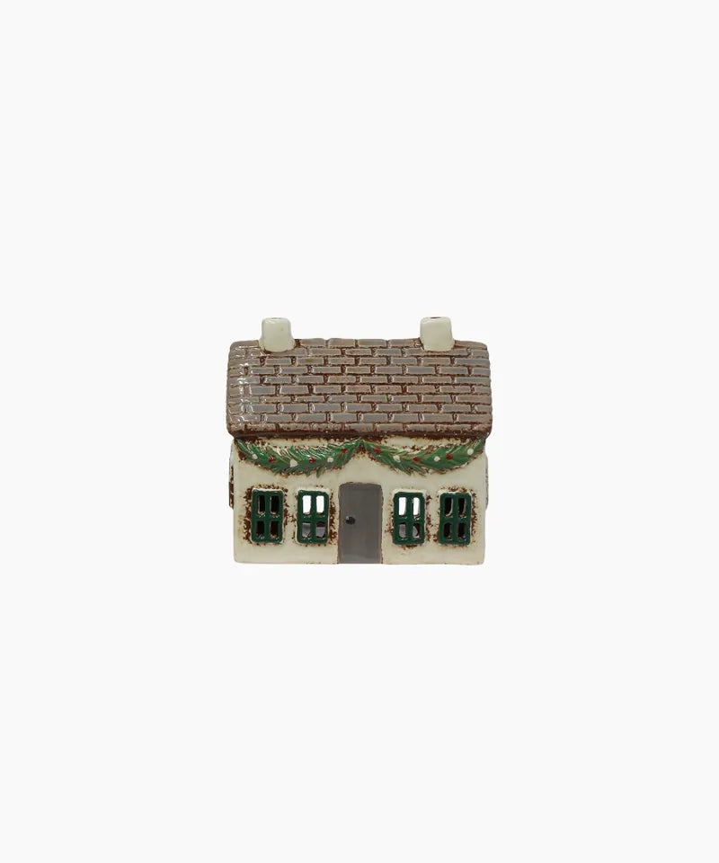 Christmas Tea Light House - Cottage Medium