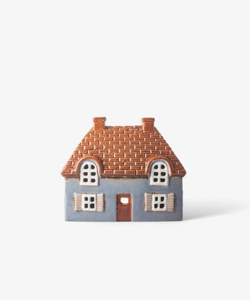 Easter Tealight House - Blue Cottage