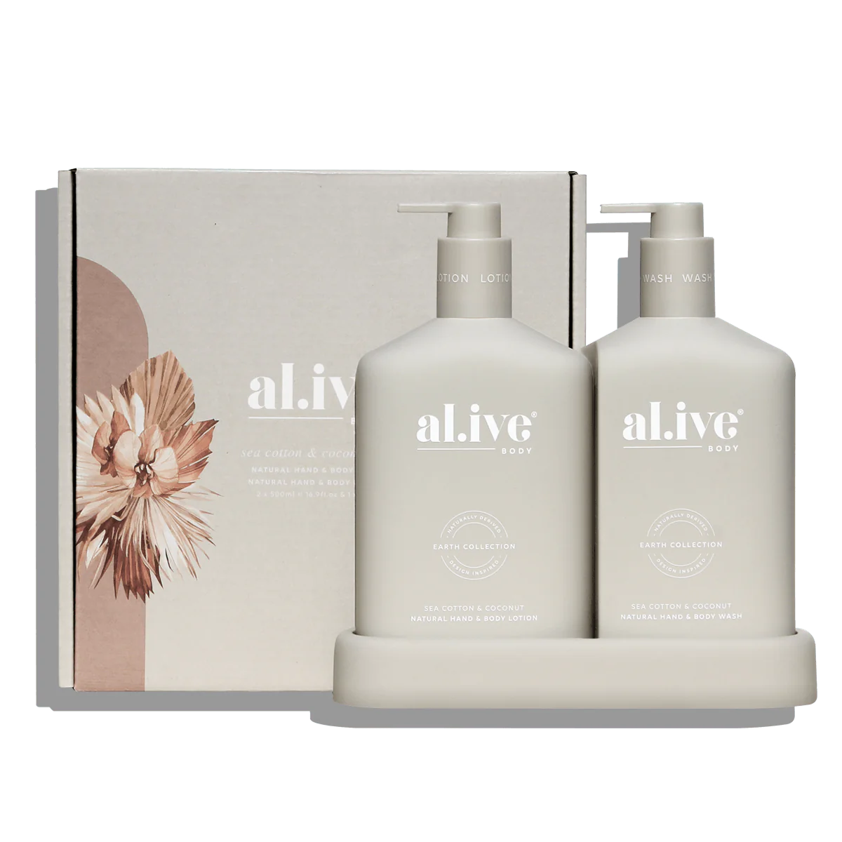 al.ive body Wash & Lotion Duo - Sea Cotton & Coconut