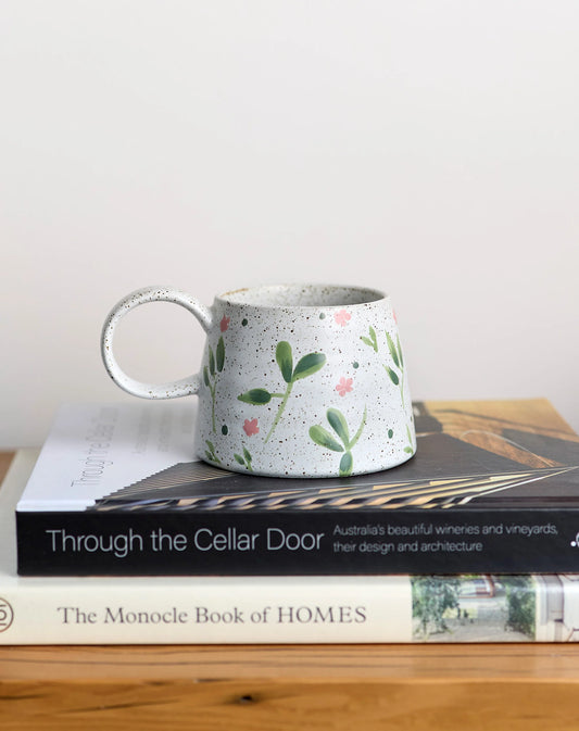 Robert Gordon  Mae Large Handled Mug / Flower Garden