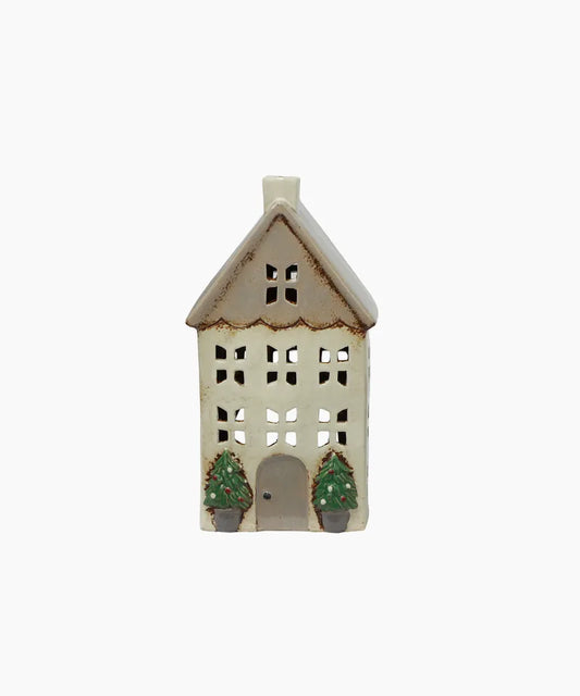 Christmas Tea Light House - Medium Christmas Tree
