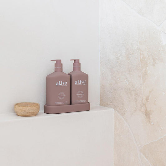 al.ive body wash & lotion duo – raspberry & juniper