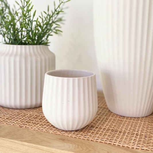 Flax Latte Cup White (Set of 2)