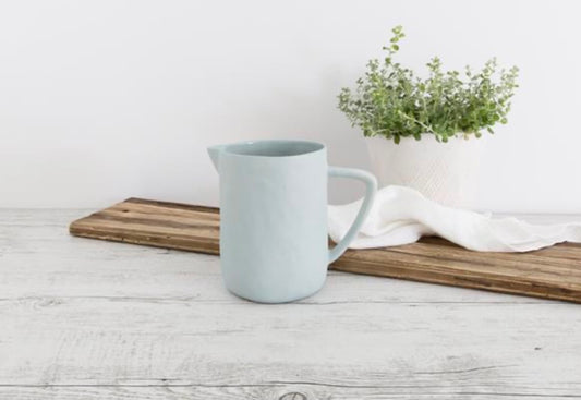 Flax Water Jug - Duck Egg