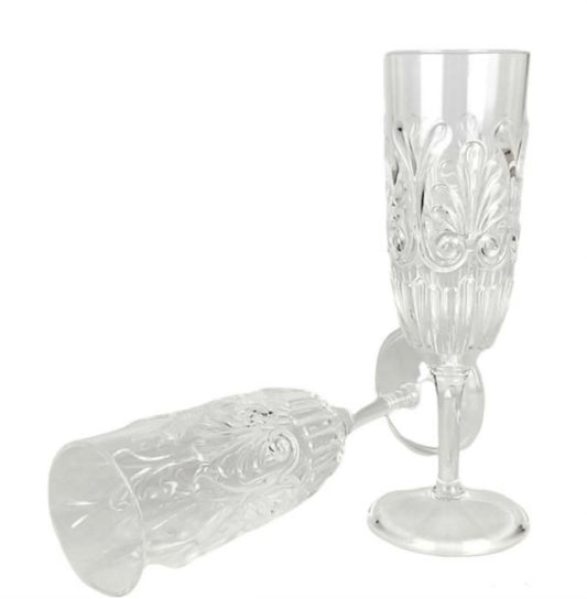 Clear Acrylic Champagne Flute