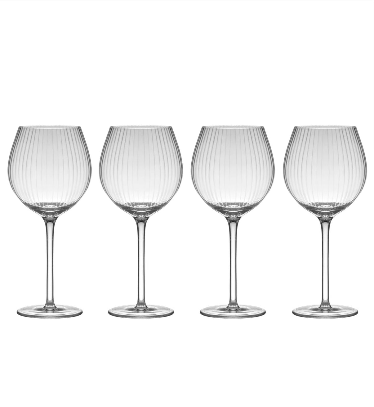 Ribbed Gin Glasses (set of 4) Camellia Home