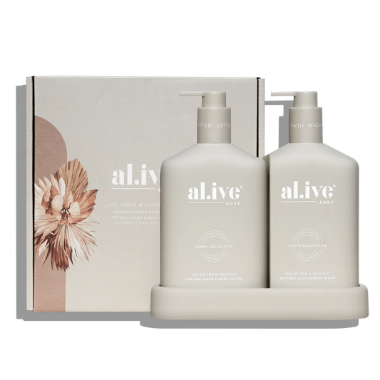 al.ive body Wash & Lotion Duo - Sea Cotton & Coconut